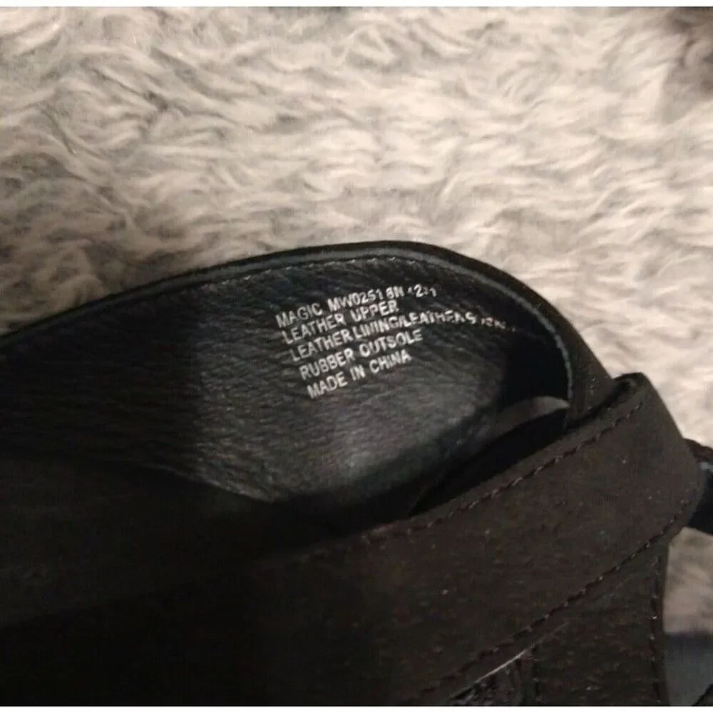 Obeo Comfort sandals black Size 8 Outdoor Boho Beachy Comfy